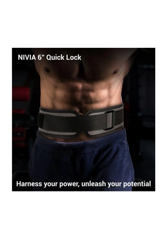 نيفيا NIVIA 6" Quick-Lock Weightlifting Gym Belt