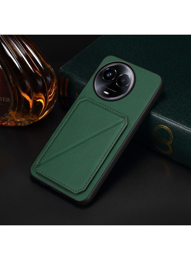 S-TOP Case For Realme 11 5G Global / 11x / Narzo 60x D04 Calf Texture Dual Card Slot Holder Phone Case - Image 2