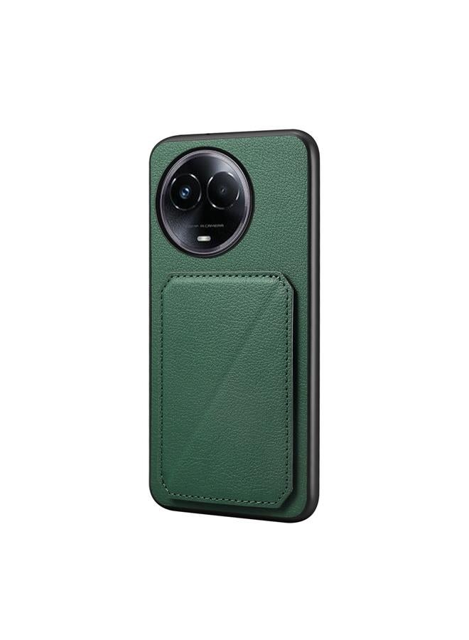 S-TOP Case For Realme 11 5G Global / 11x / Narzo 60x D04 Calf Texture Dual Card Slot Holder Phone Case - Image 1