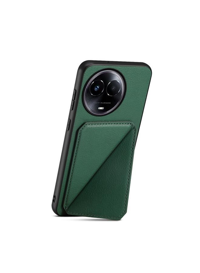 S-TOP Case For Realme 11 5G Global / 11x / Narzo 60x D04 Calf Texture Dual Card Slot Holder Phone Case - Image 3
