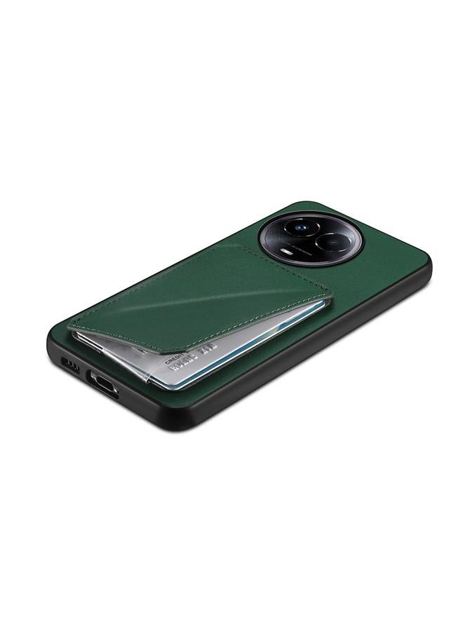 S-TOP Case For Realme 11 5G Global / 11x / Narzo 60x D04 Calf Texture Dual Card Slot Holder Phone Case - Image 5