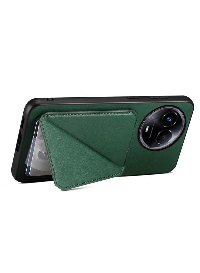 S-TOP Case For Realme 11 5G Global / 11x / Narzo 60x D04 Calf Texture Dual Card Slot Holder Phone Case - Image 4