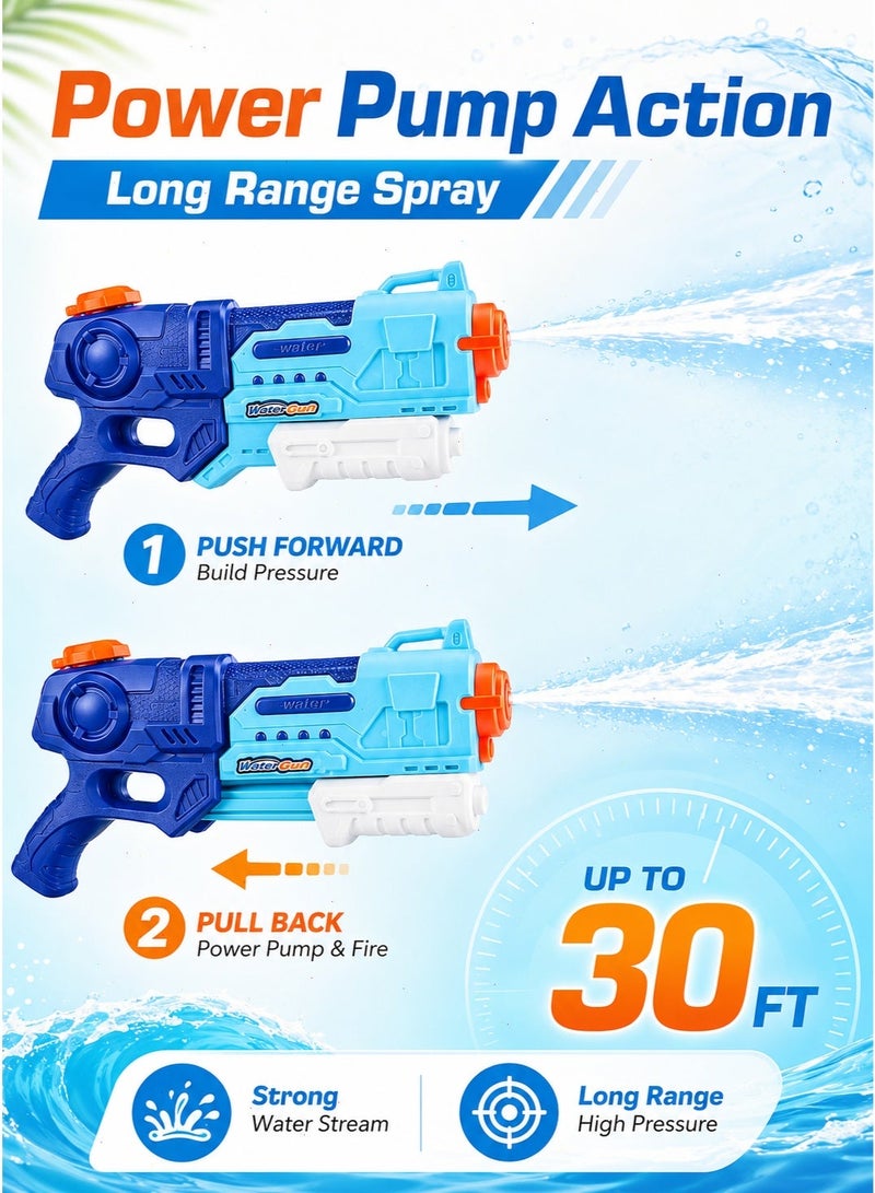 2 Pack Water Gun Toys, High Capacity Water Blaster for Kids and Adults, Long Range Shooting Summer Toy, Portable Outdoor Game for Pool, Beach and Garden Party - Image 3