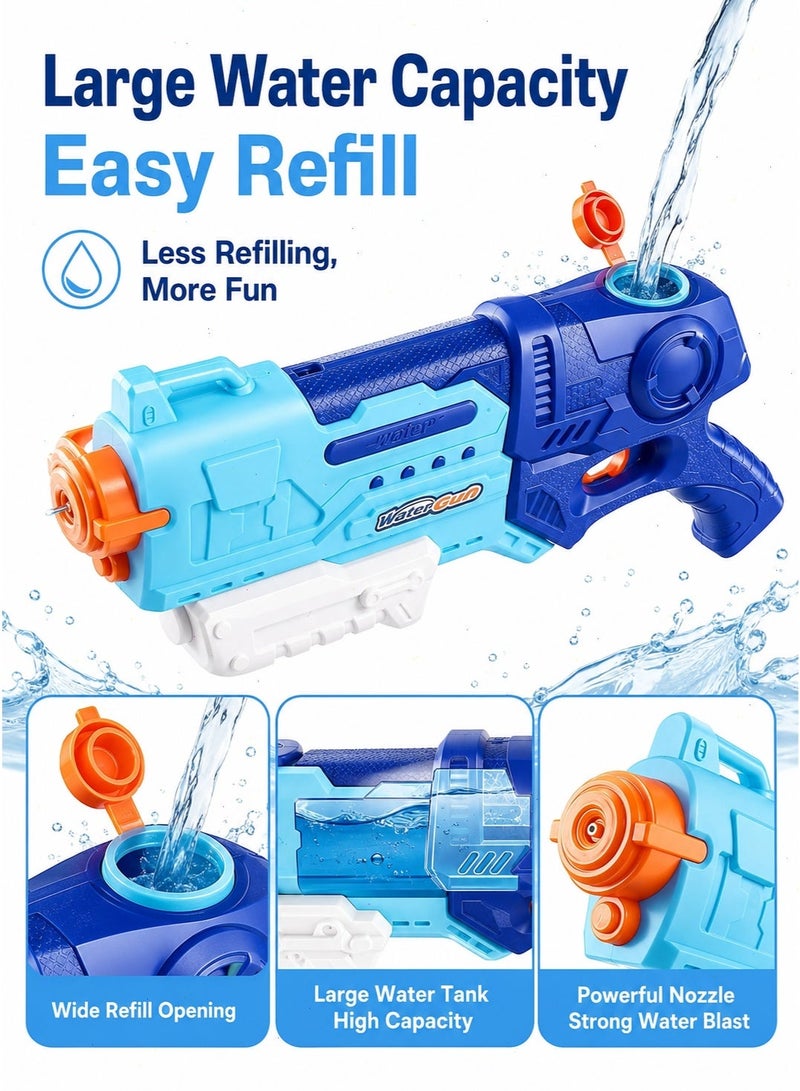 2 Pack Water Gun Toys, High Capacity Water Blaster for Kids and Adults, Long Range Shooting Summer Toy, Portable Outdoor Game for Pool, Beach and Garden Party - Image 4