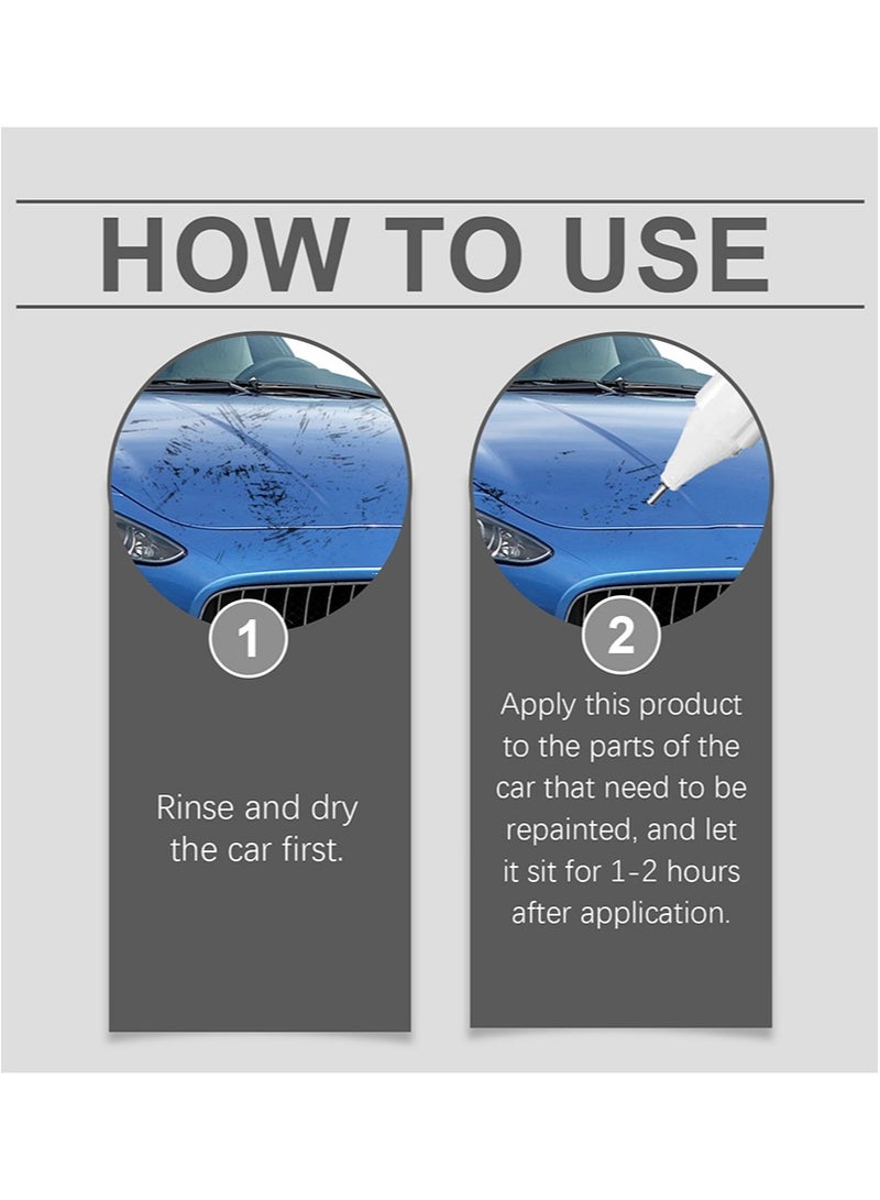 Homonth Car Scratch Repair Pen，Car Paint Scratch Removal Pen, Car Touch Up Paint，Erase Vehicle Scratches，Quick And Easy Repair，Suitable For All Kinds Of Cars （White，15ml） - Image 3