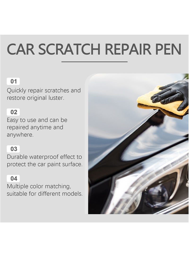 Homonth Car Scratch Repair Pen，Car Paint Scratch Removal Pen, Car Touch Up Paint，Erase Vehicle Scratches，Quick And Easy Repair，Suitable For All Kinds Of Cars （White，15ml） - Image 5