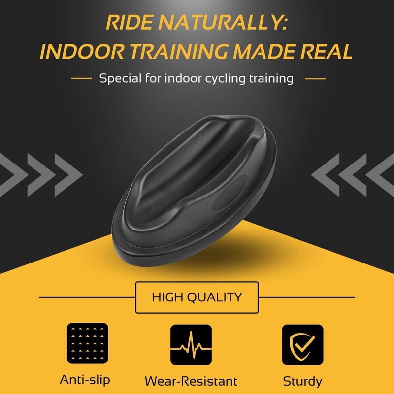 Flexzion Front Wheel Riser, Heavy Duty Sturdy Molded Plastic Bicycle Stabilizing Leveling Block Support for Indoor Bike Trainers Training Exercises - Image 2