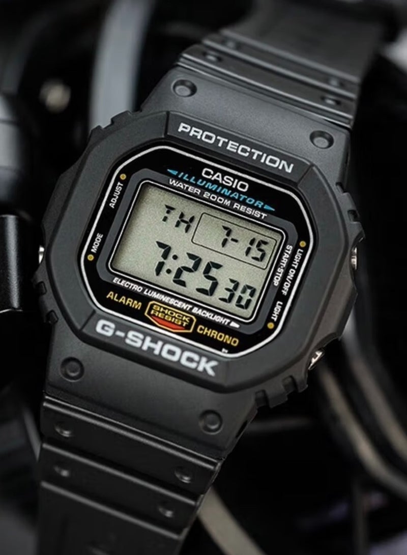 Casio Men's G-Shock Black Rubber Digital Sports Watch - Image 3