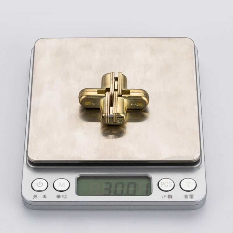 4Pcs Zinc Alloy Invisible Concealed Cabinet Door Hinges Heavy Duty Silent Hidden Satin Finish - Image 5