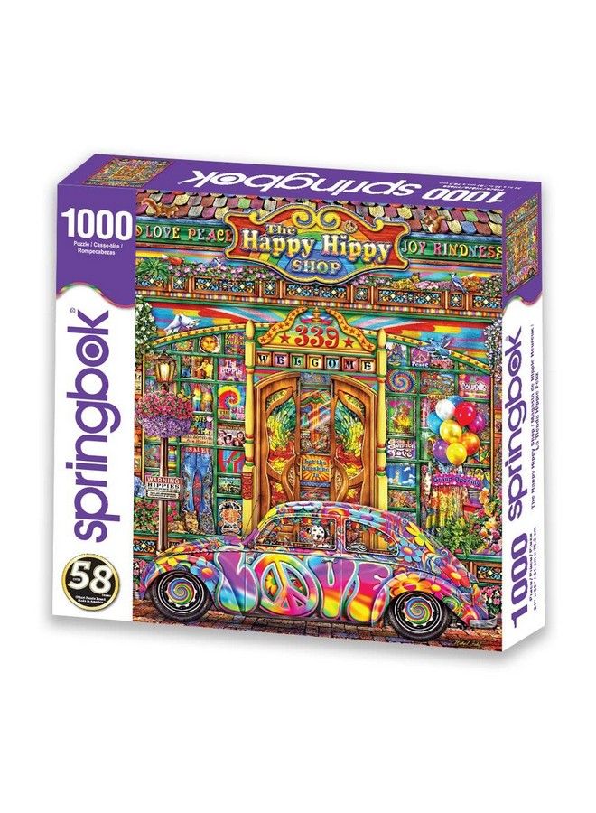 Springbok S 1000 Piece Jigsaw Puzzle The Happy Hippy Shop Made In Usa - Image 3