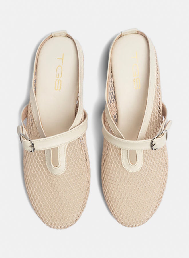 TGS Mesh Mary Jane Mules - Image 2
