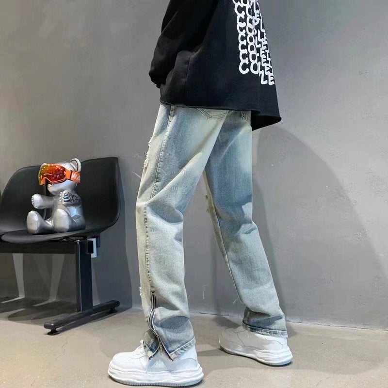 Unisex Casual Daily Denim Jeans - Image 4