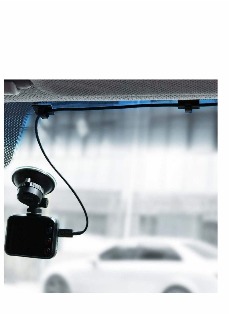 Excefore 100 Pcs Adhesive Cable Clips Upgraded Multifunctional Cord Holder Wire Organizer Cable Clamp for Car Office and Home Cable Management  - Image 4