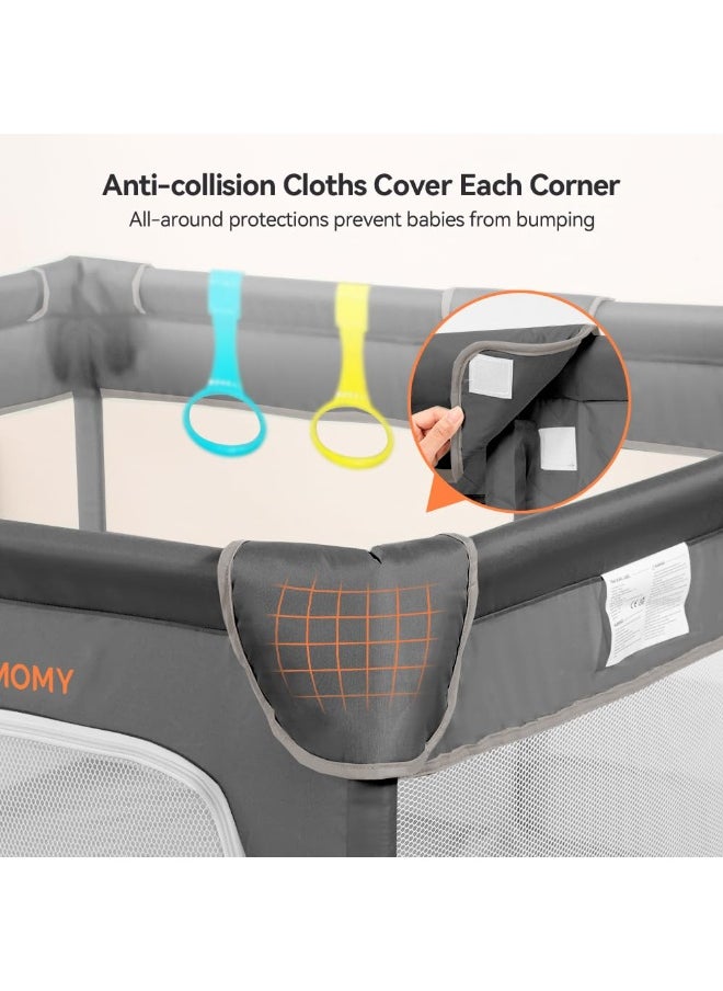 Apexll Extra-Large Baby Playpen (200×180cm) – Safe Toddler Activity Center with Door, Suction Cups & Breathable Mesh – Indoor Play Yard for Babies & Kids  - Image 3