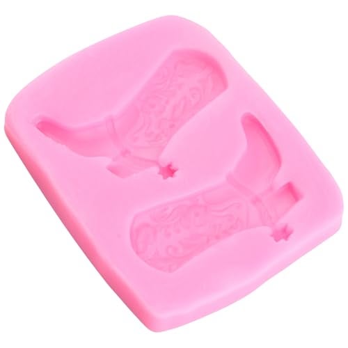 YIHUOMOLDS 3D Boot Silicone Molds Cowboy Boot Fondant Mold For DIY Cake Decorating Cupcake Topper Chocolate Candy Gum Paste Polymer Clay - Image 4