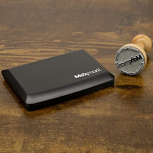 MaxMark وسادة ختم حبر زرقاء كبيرة من ماكس مارك - 3.5" × 6.25" - وسادة مصنوعة من الفelt عالية الجودة - Image 5