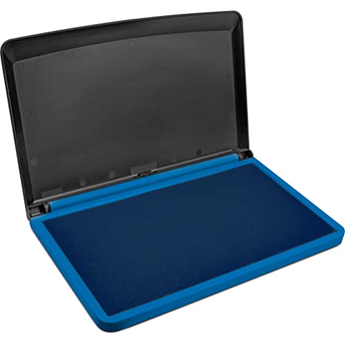 MaxMark وسادة ختم حبر زرقاء كبيرة من ماكس مارك - 3.5" × 6.25" - وسادة مصنوعة من الفelt عالية الجودة - Image 2