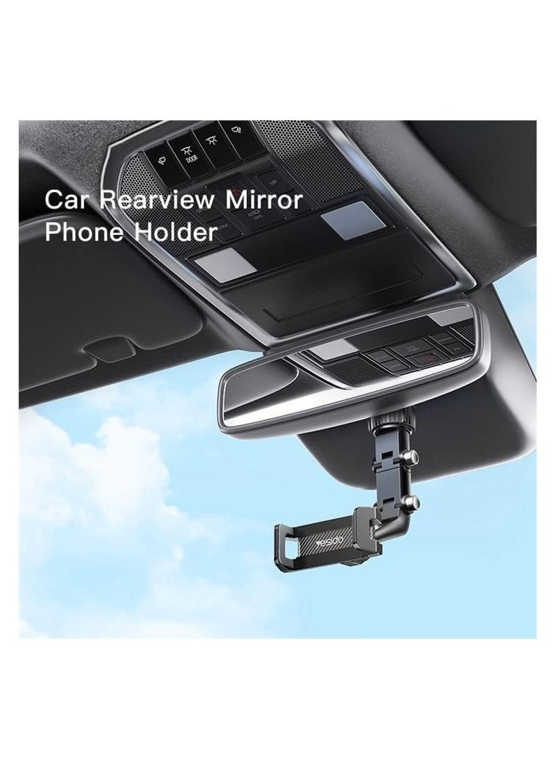 Yesido C192 Car Rearview Mirror Using Phone Holder(Black) - Image 3