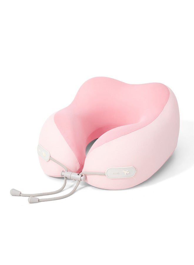 benefit Pink Ice Silk Memory Foam U-Shaped Neck Pillow, Camelback Style, 30 x 28 x 14 cm - Image 1