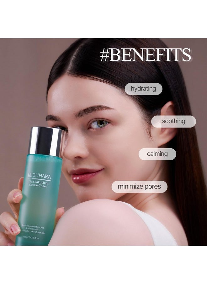MIGUHARA CICA Bakuchiol Cleanse Toner | Korean Skincare 2in1 Toner (120ml/4.05 fl. oz.)  - Image 5