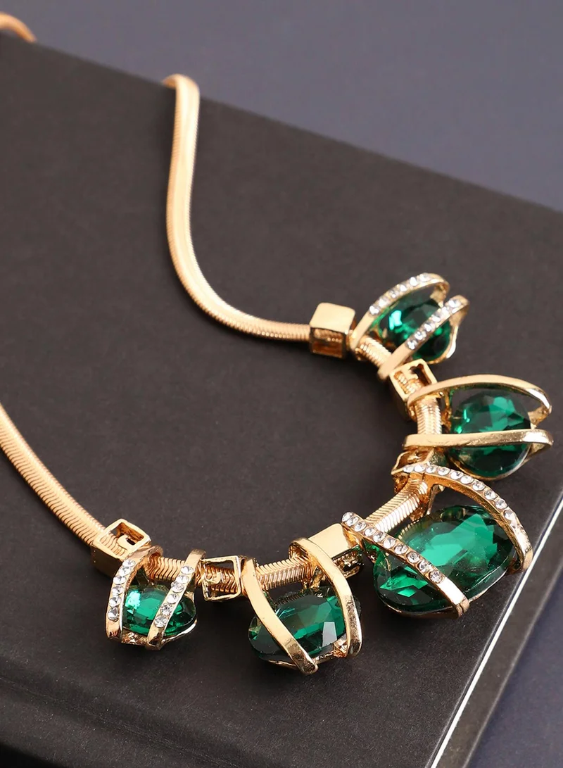 SOHI Drops Dainty Artificial Necklace Jewellery