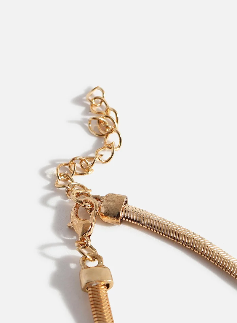 SOHI Drops Dainty Artificial Necklace Jewellery