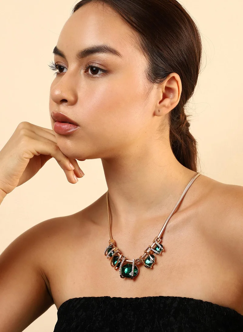 SOHI Drops Dainty Artificial Necklace Jewellery