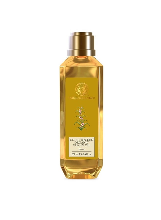 Forest Essentials زيت اللوز العضوي البكر المعصور على البارد - 200 مل - Image 1