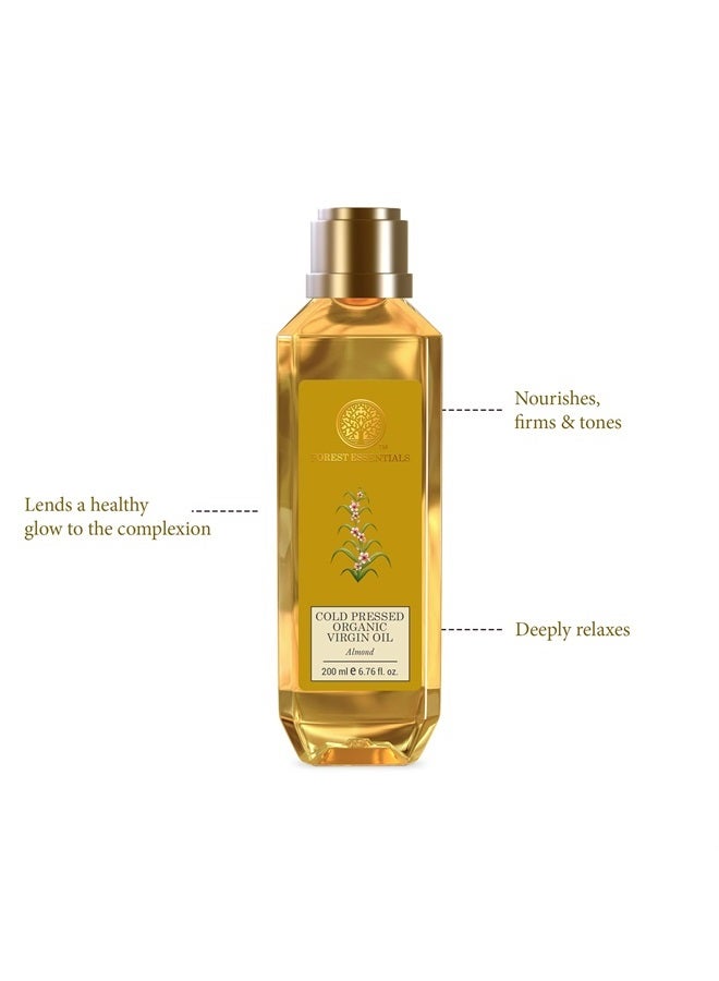 Forest Essentials زيت اللوز العضوي البكر المعصور على البارد - 200 مل - Image 3