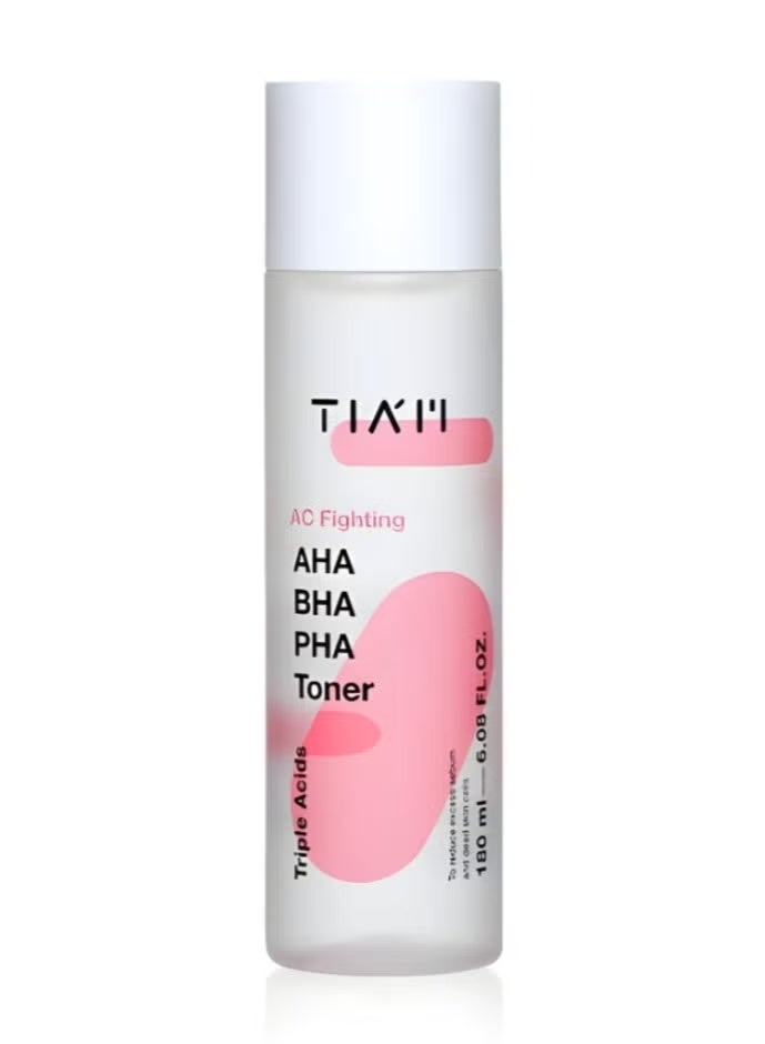 TIA'M Tiam Triple Acid Exfoliating Toner for Acne Control - 180ml - Image 1