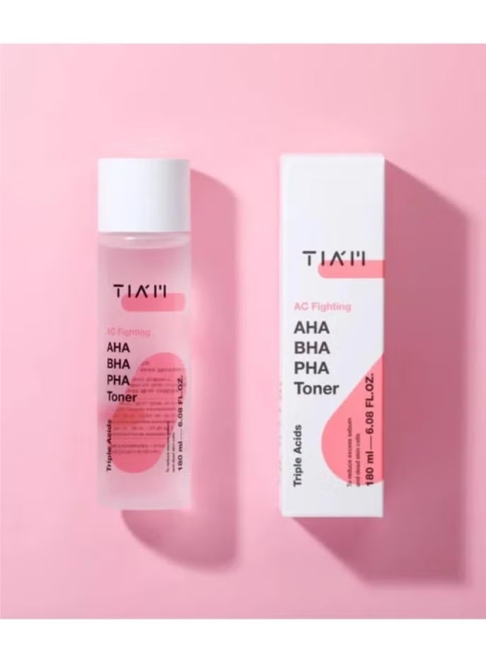 TIA'M Tiam Triple Acid Exfoliating Toner for Acne Control - 180ml - Image 3