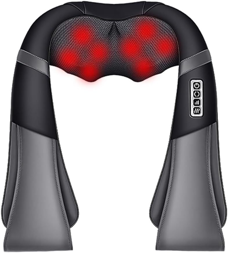 Electric Neck and Shoulder Massager with Heat - Deep Tissue 3D Kneading for Muscle Relief - Image 1