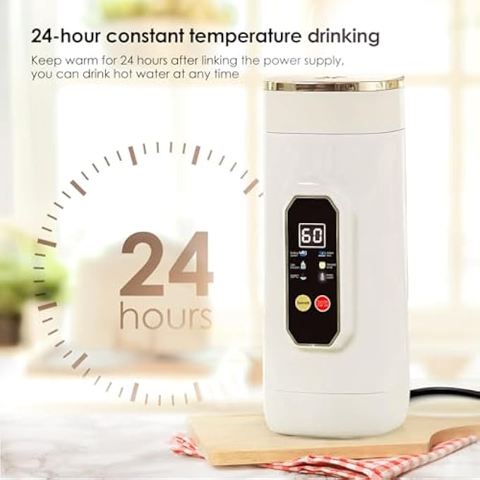 Angju Electric Kettle650Ml Travel Portable KettleHot Water Boiler With 6 Temperature Control 316 Stainless Steel Water Heater With Auto ShutOff  Boil Dry Protection Small Electric Water Kettle - Image 4