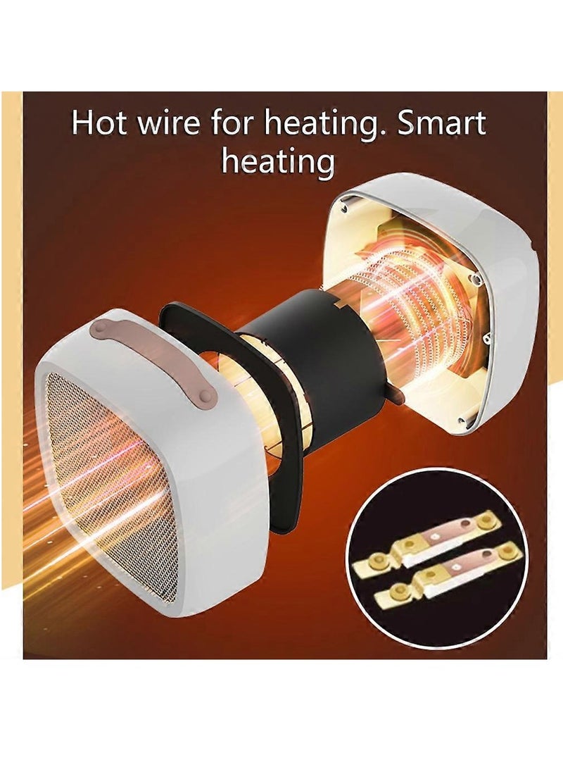 Zoom Plus - Zoom Plus Portable heater suitable for home office desks, mini electrical space insulation air heater, warm fan, silent fast space heater - Image 1