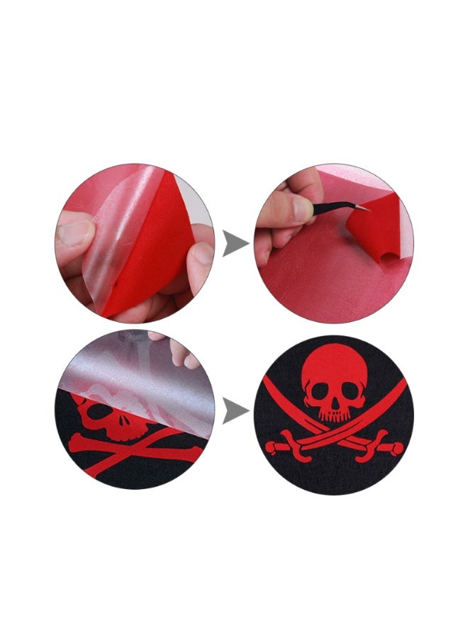 Kalon RED Flock HTV Vinyl Roll 12" x 10ft (3m) – Soft Velvet Heat Transfer Iron-On for T-Shirts, Clothing & DIY Crafts | Easy Cut & Weed - Image 3