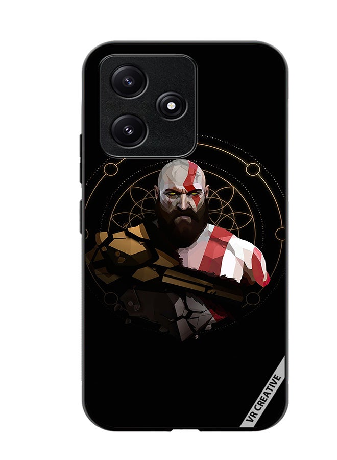 VR CREATIVE Protective Case Cover For Xiaomi Poco M6 Pro 5G God Of War, Kratos Design Multicolour - Image 1