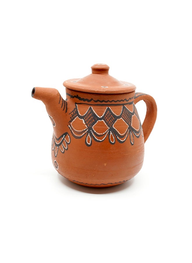 ARK - Dhaaro Vibes Earthen Clay Kettle | Handcrafted Terracotta kettle | Eco-Friendly Water Kettle | Artisan Made | Refreshing Cool Water | Chemical-Free | Alkaline & Heat-Resistant | 700 ml - Image 1
