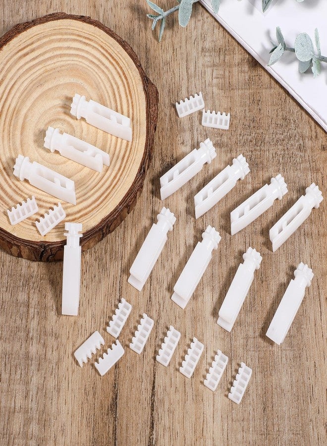 Apausvcm 12 Sets Vertical Blinds Replacement Stem and Gear, White Vertical Blind Repair Kit Replacement Parts Carrier Stem Vertical Blinds Curtain Accessories for Headrail - Image 5