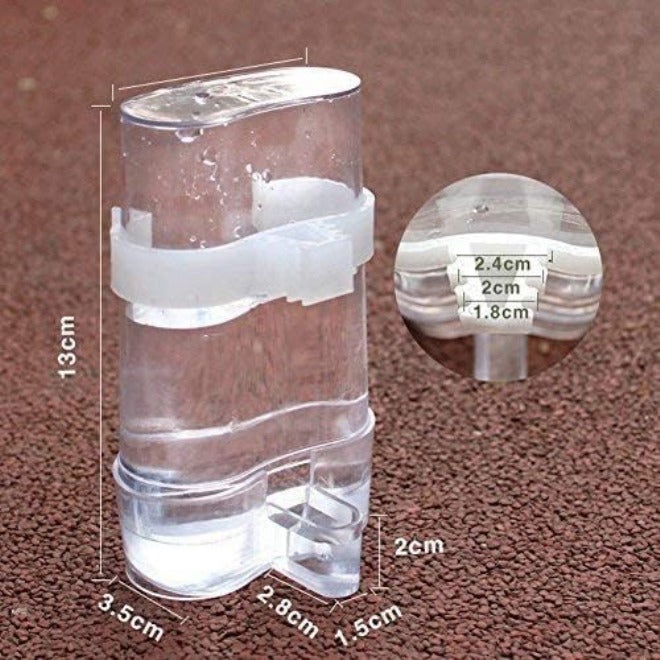 Litewoo Bird Water Seed Automatic Feeder Water Dispenser Food Feeding for Parrot Budgies Parakeet Cockatiel Conure Lovebird Finch Canary African Grey Cockatoo Cage Accessories - Image 3