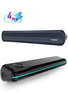 Faster Z10 Pro Portable 20W Bluetooth Soundbar - Wireless Speaker with Mesmerizing Lights for PC, Laptop, TV, Smartphone & Tablet - Mini Home Theater with Surround Sound - USB/Aux/TF Card Support, Plug & Play  - Image 1