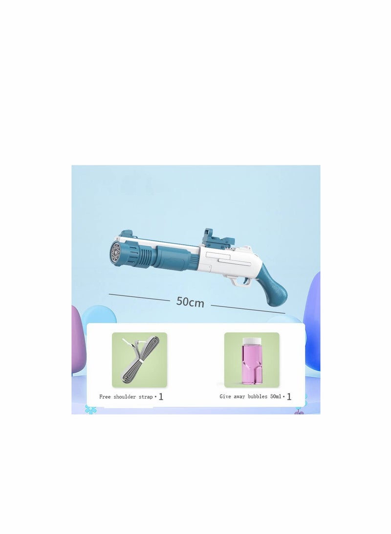 KASTWAVE آلة فقاعات تلقائية مع محلول إعادة التعبئة، هدية آلة فقاعات بـ 10 فتحات للكبار والأطفال، بندقية فقاعات كبيرة بارتفاع 20 إنش لحفلات الداخل والخارج - Image 2