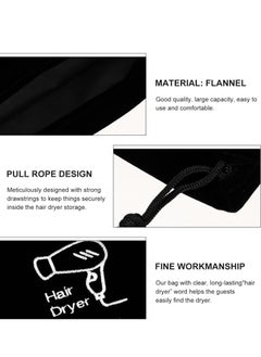 Generic Purse Organizer Cloth Bags Drawstring Hair Dryer Bags Hotel Hair Dryer Bag Drawstring Bag Container Portable For Home And Travel Travel Jewelry Bag Travel Toiletry Bag  - Image 3