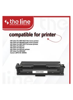 The Line The line 201A CF401A Toner Cartridge Compatible for HP Color LaserJet Pro MFP M277dw M277c6 M252dw M252n M252 M277 M277n 277dw Cyan  - Image 3