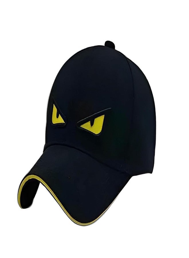 Handcuffs Baseball Cap Stylish and Adjustable Cotton Sports Black Eye Cap for Men & Women (Black) - Image 2
