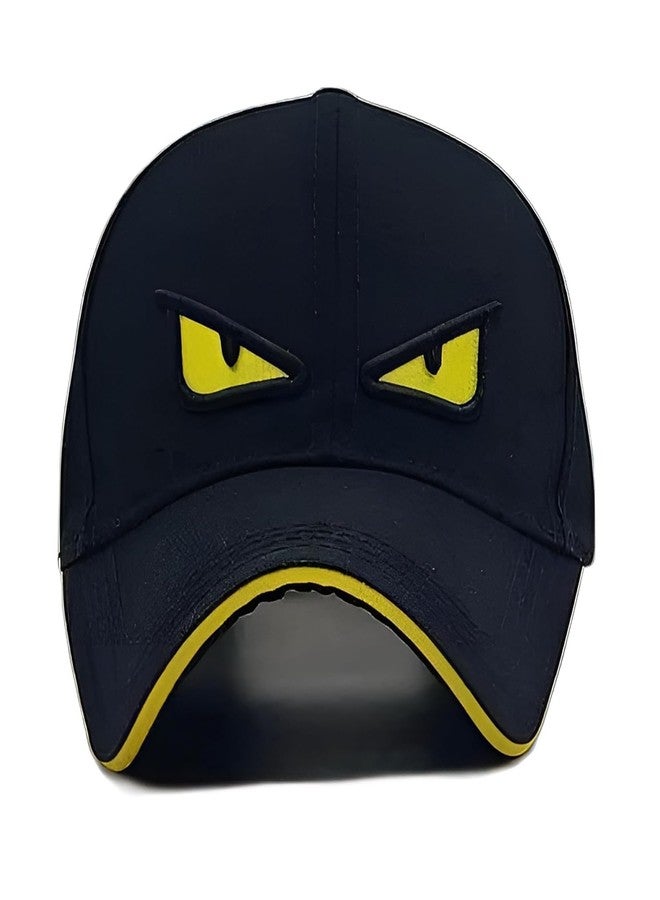 Handcuffs Baseball Cap Stylish and Adjustable Cotton Sports Black Eye Cap for Men & Women (Black) - Image 1