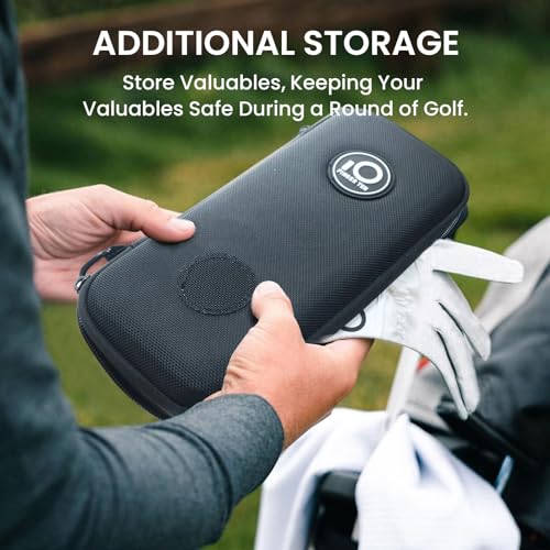 FINGER TEN Golf Glove Holder Case Premium Organizer Box with Carabiner Storage, Breathable Durable Protect and Keep Glove Dry Portable Accessories, Ideal Accessory Storage for Men Women Golfer (Black) - Image 5