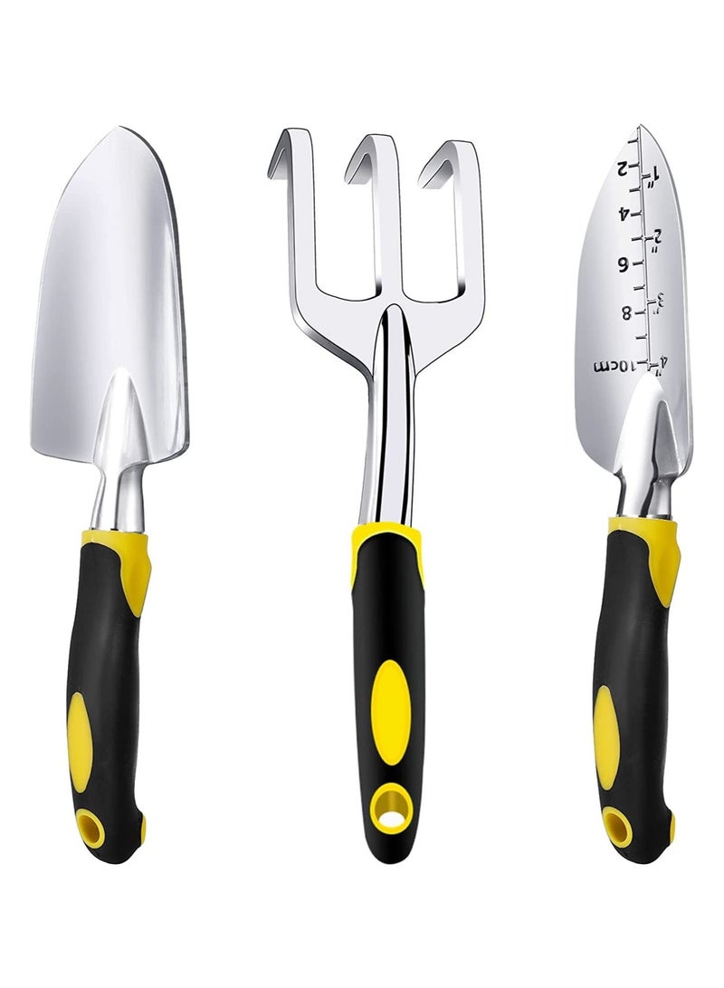 Generic 3 PCS Garden Tool Set – Heavy Duty Aluminum Hand Tools with Non-Slip Rubber Handle – Durable Gardening Kit for Men & Women - Image 1