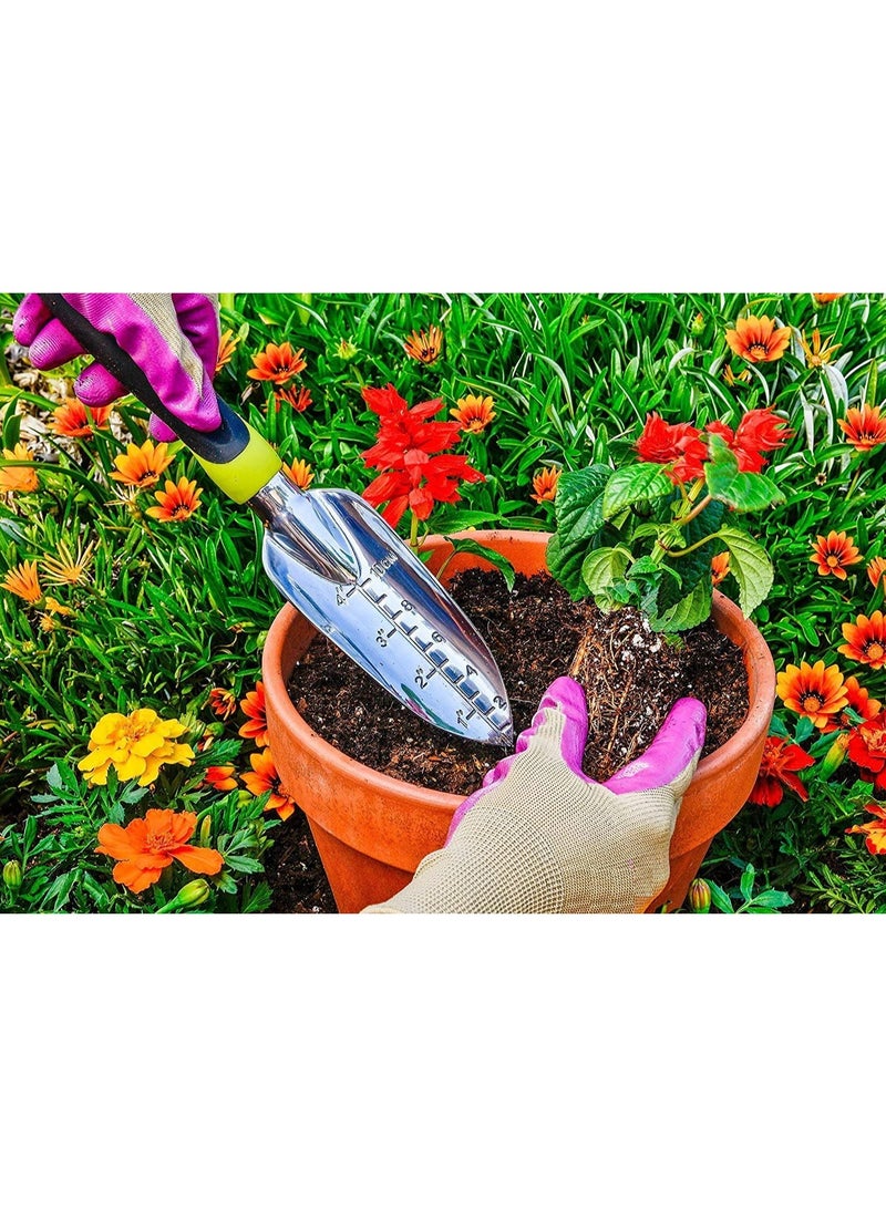 Generic 3 PCS Garden Tool Set – Heavy Duty Aluminum Hand Tools with Non-Slip Rubber Handle – Durable Gardening Kit for Men & Women - Image 4