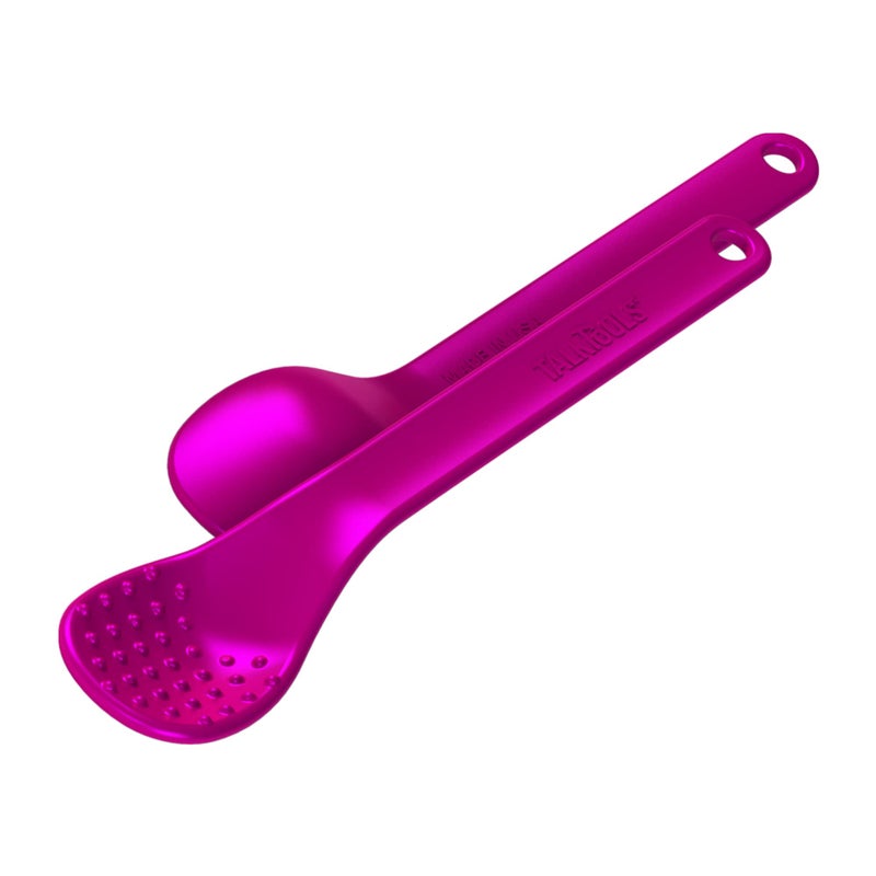 Talktools Bumpy Magenta Spoons | Provides Oral Awareness During Feeding | Encourages Lip Closure | Normalize Acceptance Of Foods With A Variety Of Textures - 12 Pack - Image 2