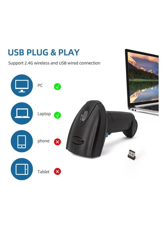 ZONBON Wireless Bar Code Reader Black - Image 4